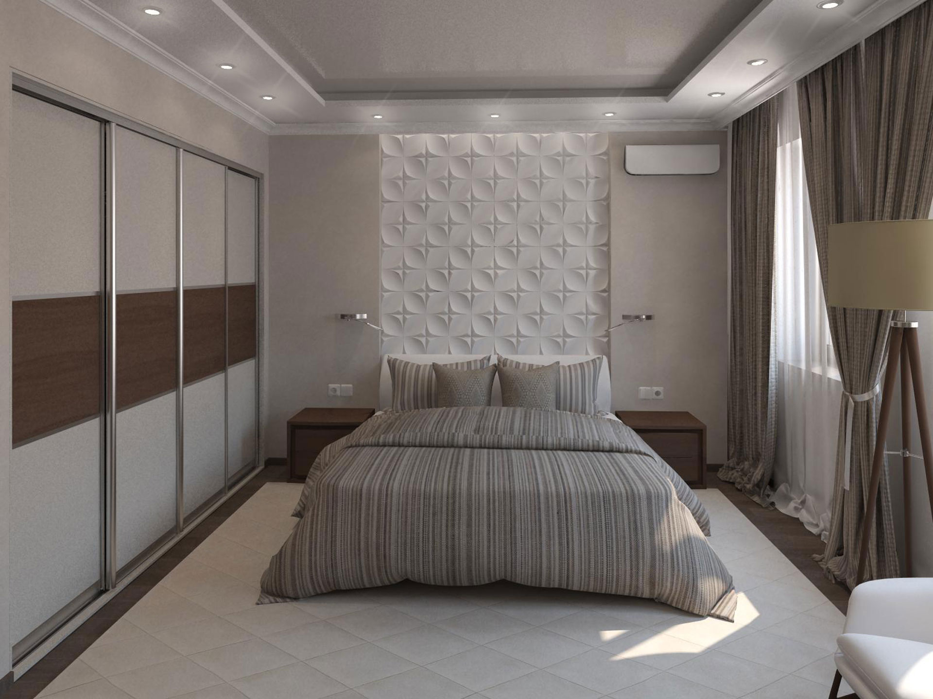 Дизайн интерьера спальни в Гомеле