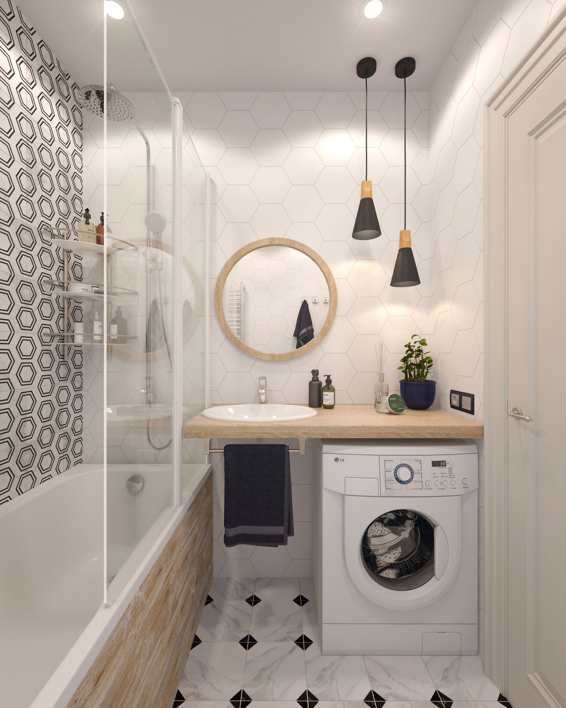 Дизайн интерьера ванной комнаты в Гомеле